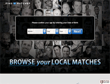 Tablet Screenshot of findmymatches.com